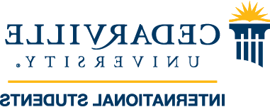 Cedarville University International Students logo.